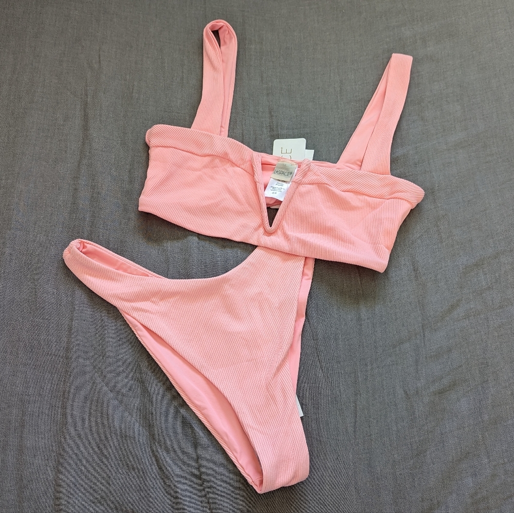 L*Space Lee Lee Cabana Bikini Set Crystal Pink